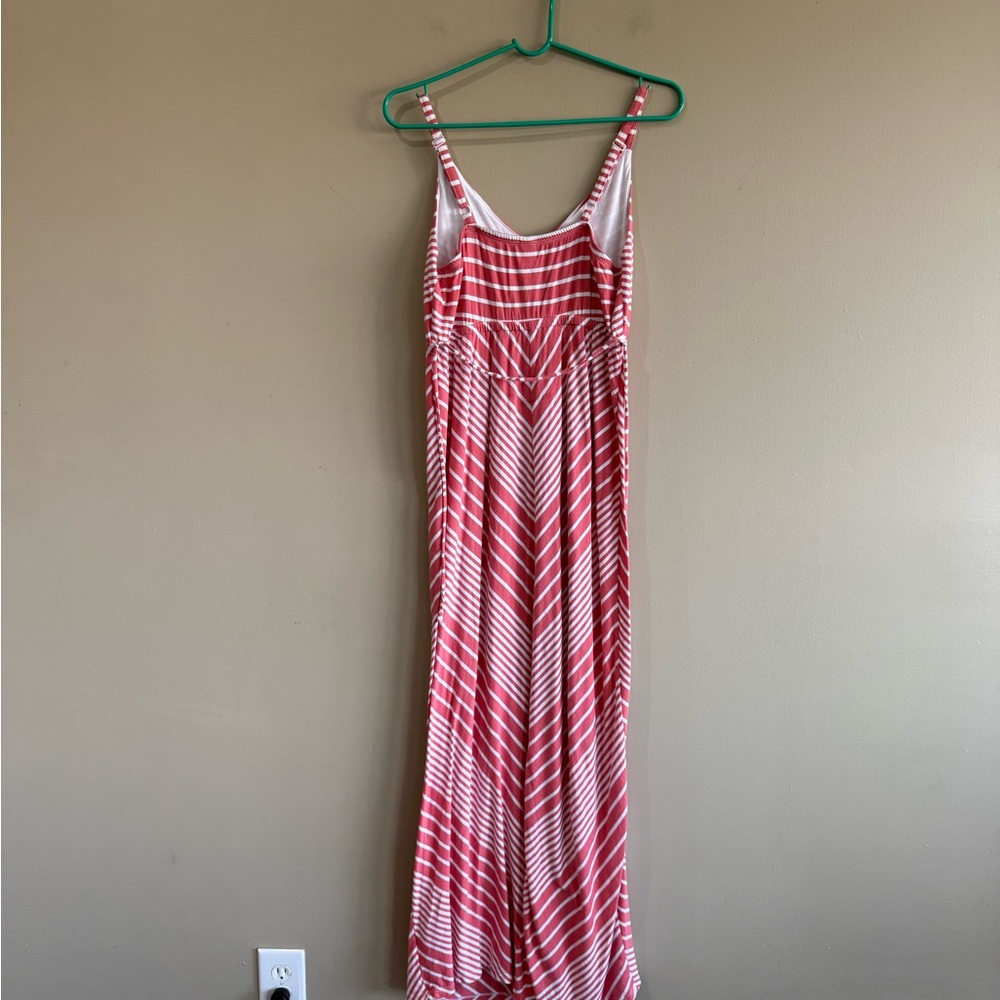 Old Navy Pink Striped Maxi Maternity Dress - Picture 6 of 9